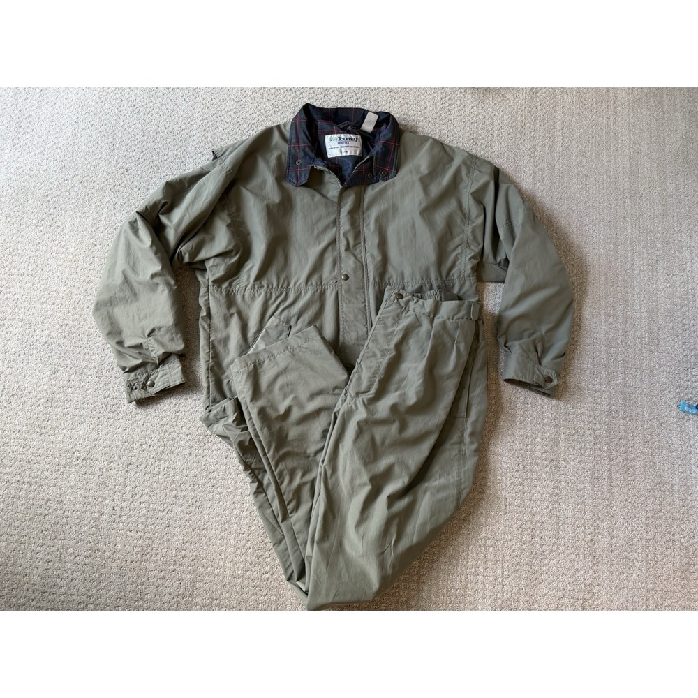 VTG Tourney Mens Rain Suit XL Green GORE-TEX Waterproof Rain Lined Golf Outdoor